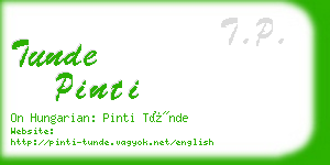 tunde pinti business card